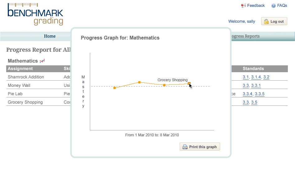 Benchmark Grading